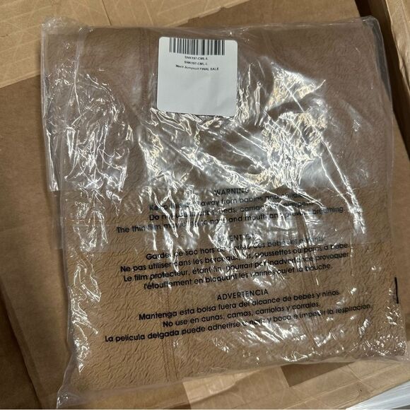 New Gigi C Merit Jumpsuit Camel Brown Snakeskin L - Picture 2 of 5